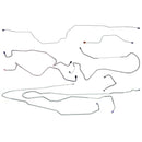 1987-89 Ford F100 F150 2WD Std. Cab Longbed Power Disc Complete Brake Line Kit 8pc, Stainless