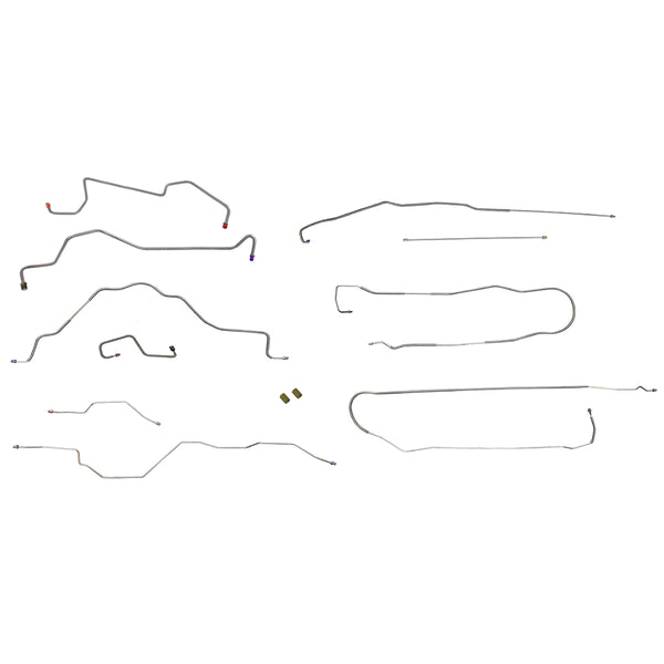 1991-93 Ford F150 2/4WD, All Cab & Bed Lengths, Complete Brake Line Kit 10pc, Stainless