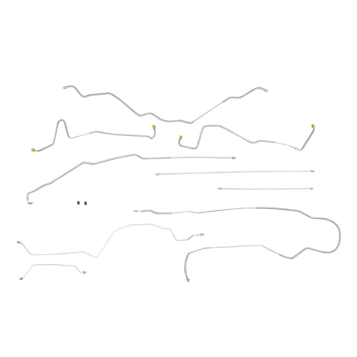 1994-96 Ford F150 2/4wd Ext Or Std Cab Shortbed & Longbed Power Disc Brake Line Kit 9pc, Stainless