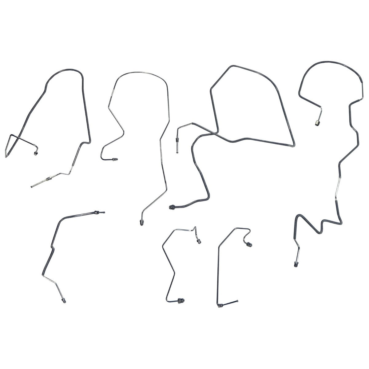 1997-01 Ford Expedition Lincoln Navigator 4WD ABS Brake Line Kit 7pc, Stainless