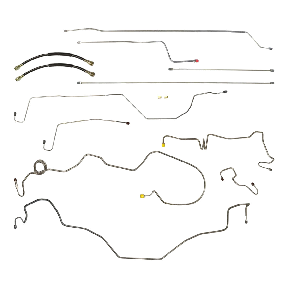 1997-03 Ford F150 2WD Std. Cab Shortbed Rear ABS Rear Disc Power Disc Brake Line Kit 14pc, Stainless