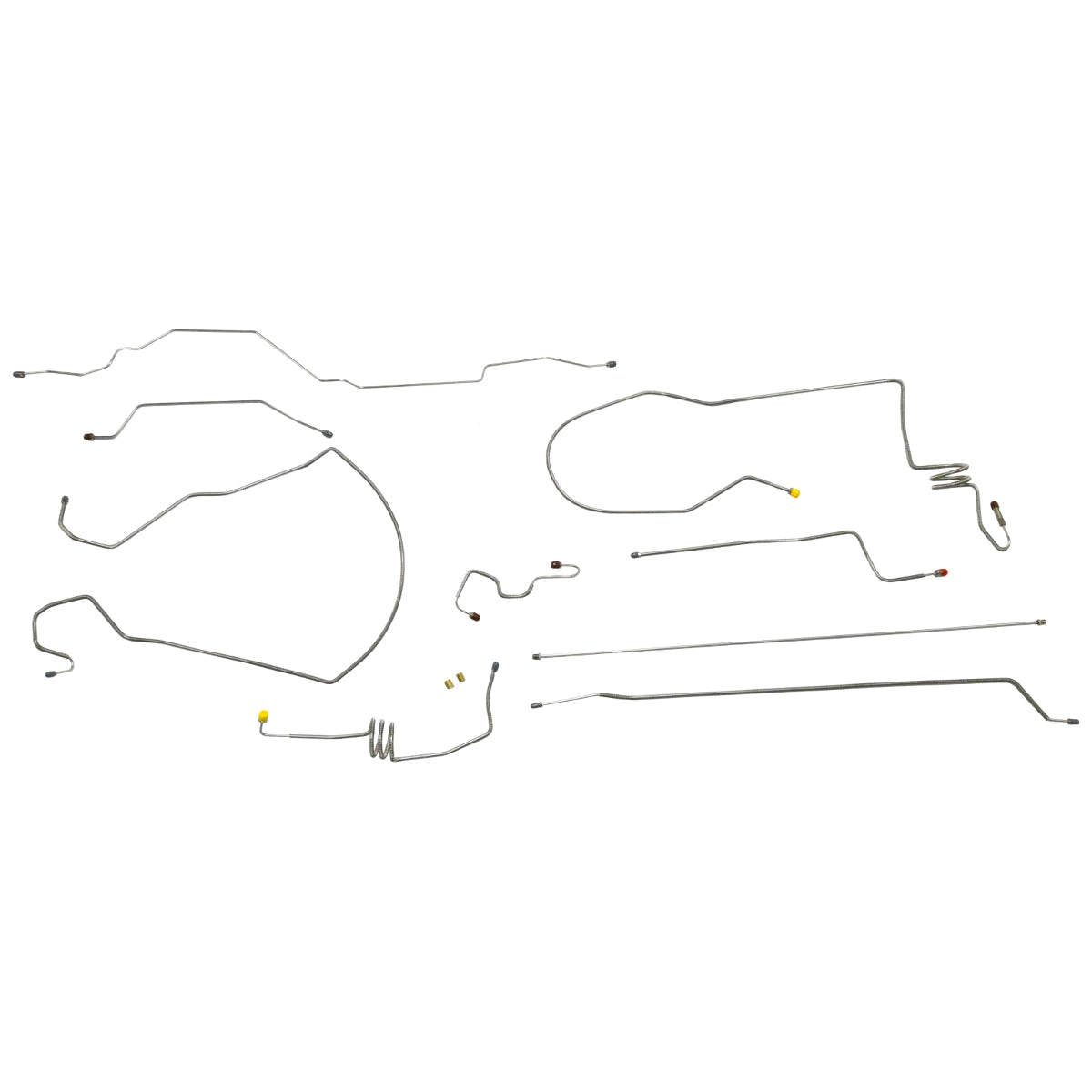 1997-03 Ford F150 4WD All Cab & Bed Lengths Rear ABS Rear Drum Complete Brake Line Kit 10pc Stainless