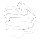 1999-05 Ford Excursion 4WD w/Four-Wheel ABS Brake Line Set 8pc, Stainless
