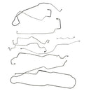 1999-03 Ford F250 F350 4WD Single or Dual Rear Axle All Cabs All Beds Four Wheel ABS Complete Brake Line Kit 13pc, Stainless
