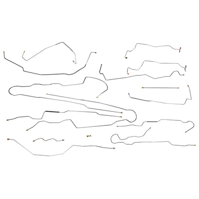 1999-03 Ford F250 F350 2wd or 4wd Single or Dual Rear Axle All Cabs All Beds Four-Wheel ABS Complete Brake Line Kit, 14pc, Stainless