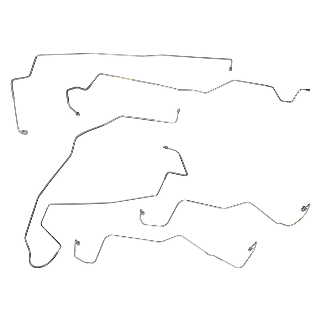 1999-03 Ford F250 F350 F450 F550 Excursion 4wd & 2wd Four-Wheel ABS with "B" Marking Front Brake Line Kit 6pc, Stainless