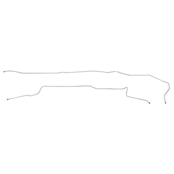 1987-90 Ford F100 F150 2wd Main Fuel Line Rear Tank to Splitter 3/8" 2pc Long Bed DS Routing Stainless