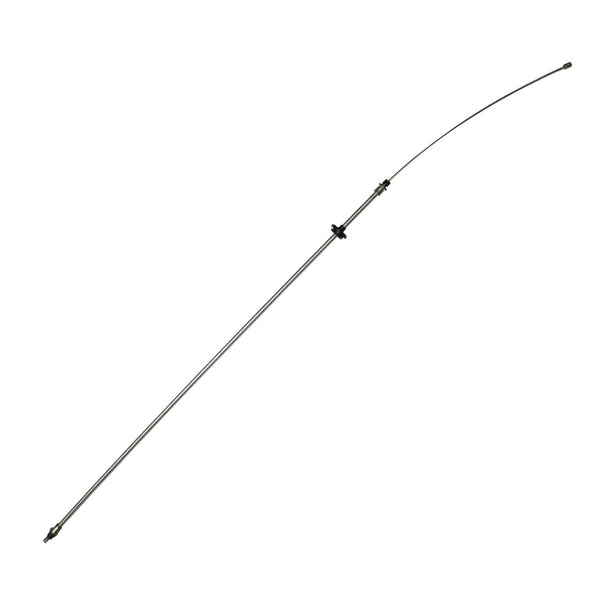 1970-74 Plymouth Cuda Front Parking Brake Cable, For Cars With Intermediate Cable, Stainless