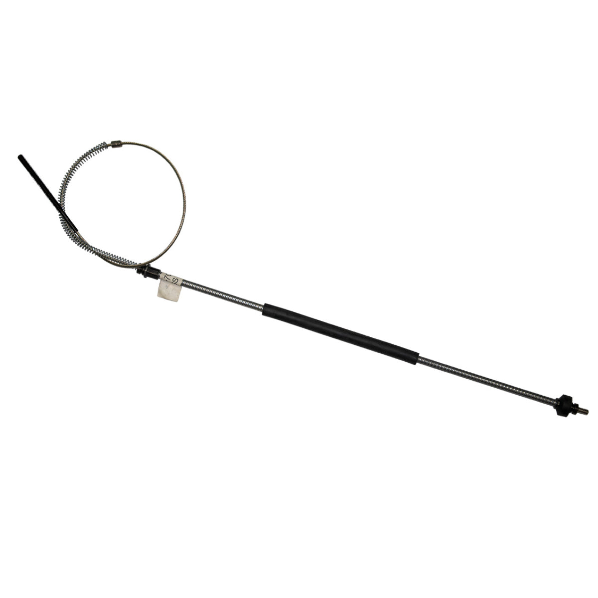 1973-77 Pontiac GTO Can Am 1973-77 Chevrolet Chevelle Front Parking Brake Cable, T-400 Trans, Stainless