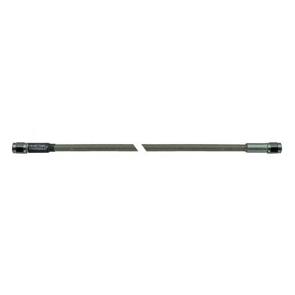 10" Stainless Braided Hose -3AN Female Both Ends Clear Cover 1pc