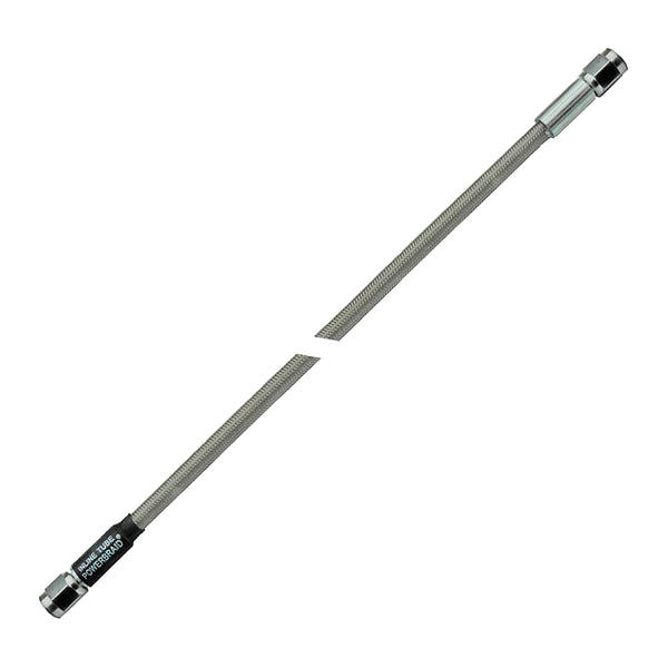 14" Stainless Braided Hose -3AN Female Both Ends Clear Cover 1pc