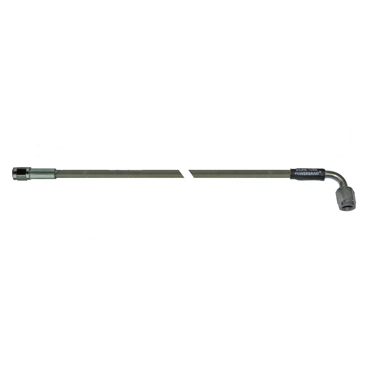 15" Stainless Braided Hose -3AN Female to -3AN 90 Female