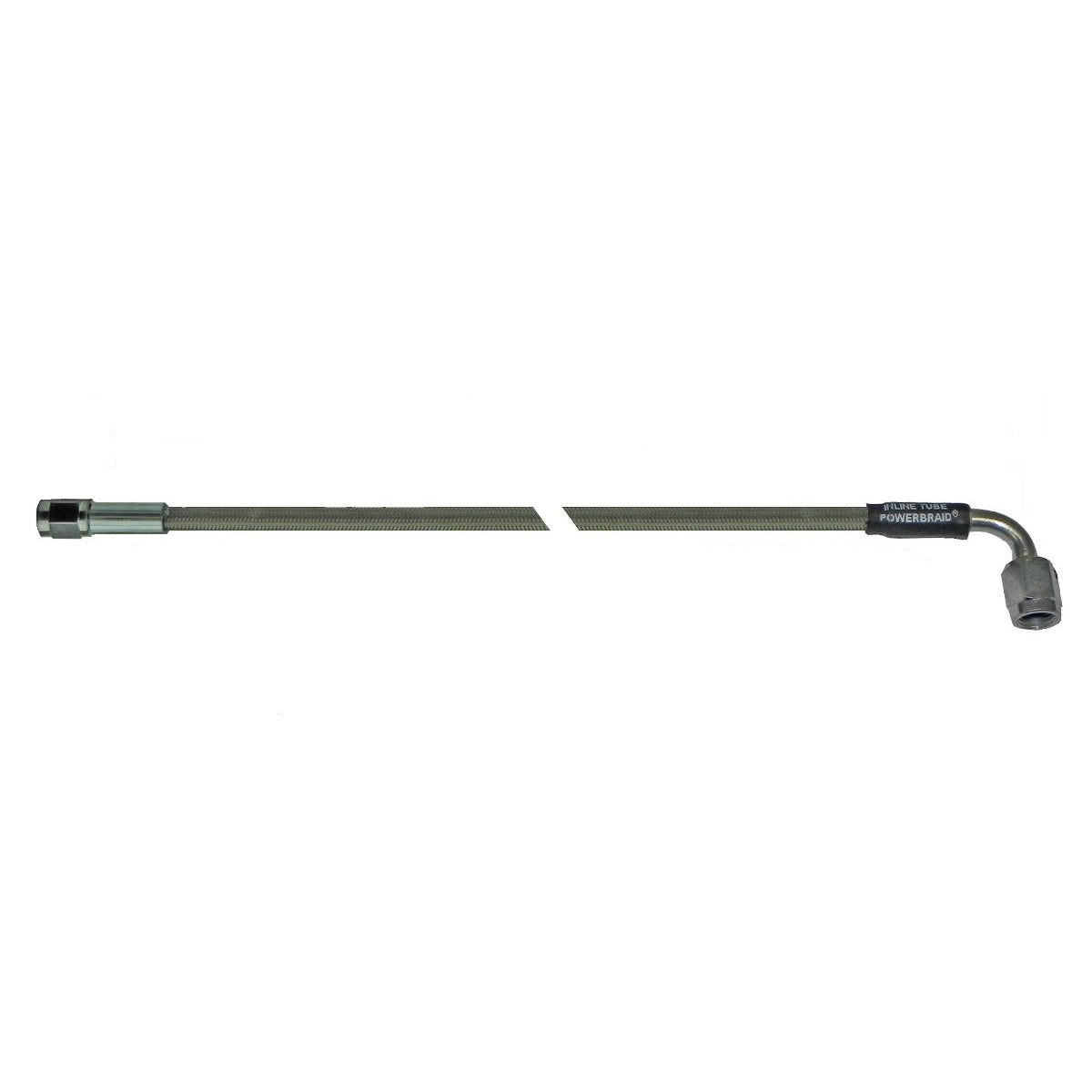 24" Stainless Braided Hose -3AN Female to -3AN 90 Female