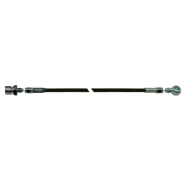 33" Stainless Braided Hose Black Housing With 10mm Banjo To 3/8-24" Female