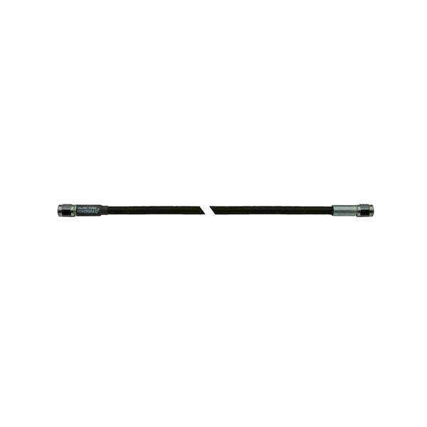8" Stainless Braided Flex Hose -3AN Female To -3AN Female Black Covering 1pc