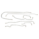 1951-54 Hudson Hornet Manual Drum Brake Line Kit 8pc, Stainless