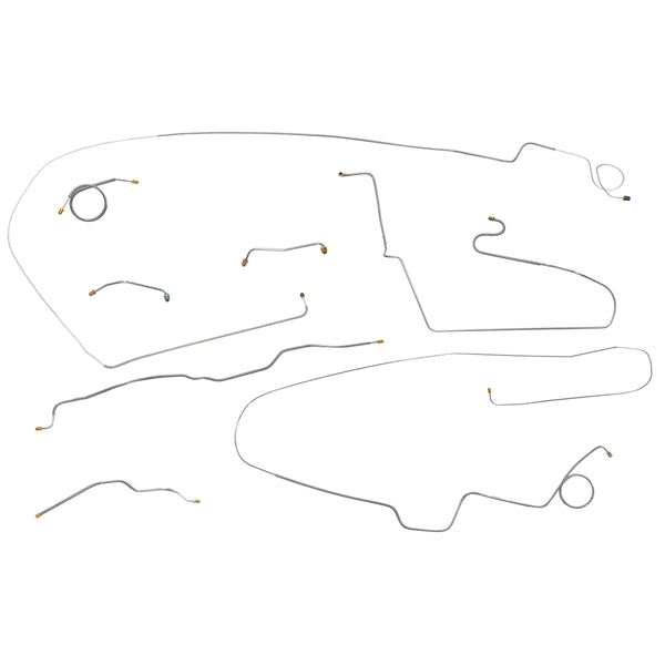 1974-80 International Scout II Traveler Brake Line Kit 7pc, Stainless