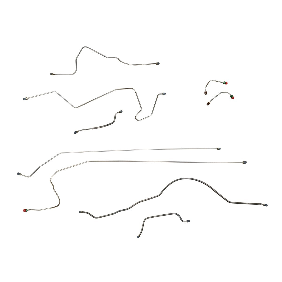 1988-90 Jeep Cherokee XJ (Mid-Size) Power Disc Brake Line Kit 9pc, Stainless