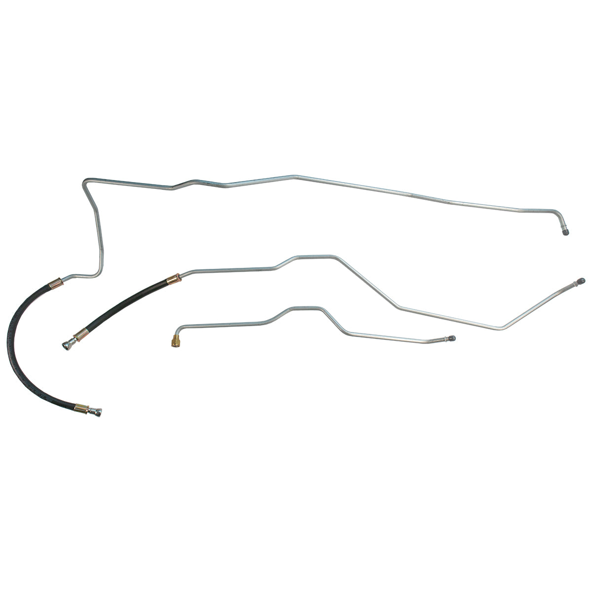 1991-94 Jeep Cherokee XJ 4.0L 4X4 Trans Cooler Lines 3pc - Stainless