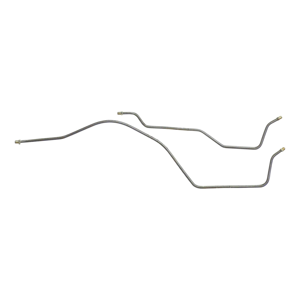 1976-82 Jeep CJ-5 1976-81 CJ-7, Quadratrack, 3/16" Rear Axle Brake Lines 2pc, Stainless