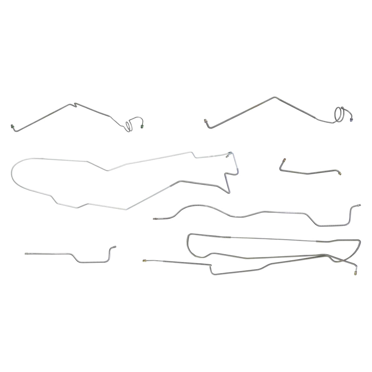 1980-81 Jeep J-10 w/AMC 20 Std. Cab Shortbed Brake Line Kit 7pc, Stainless
