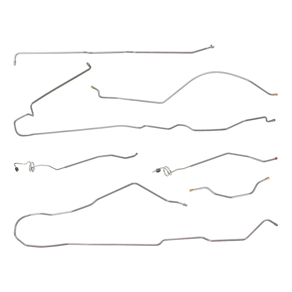1980-85 Jeep Cherokee/Wagoneer Brake Line Kit 7pc AMC20 - STAINLESS