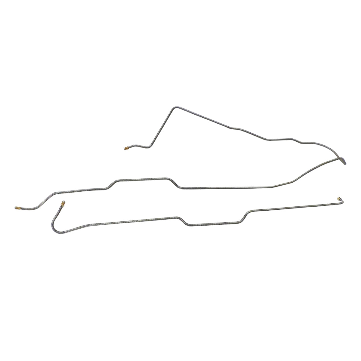 1976-83 Jeep CJ5, 1976-86 CJ7, 1981-85 CJ8 3/16" Right & Left Front Brake Lines 2pc, Stainless