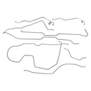 1983-86 Jeep CJ-7 AMC 20 Wide Axle Complete Manual Brake Line Kit 7pc, Stainless