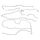 1983-85 Jeep CJ-8 AMC 20 Wide Axle Complete Manual Brake Line Kit 7pc, Stainless