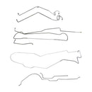 1982-85 Jeep J-10 Longbed w/AMC 20 Axle Brake Line Kit 7pc, Stainless