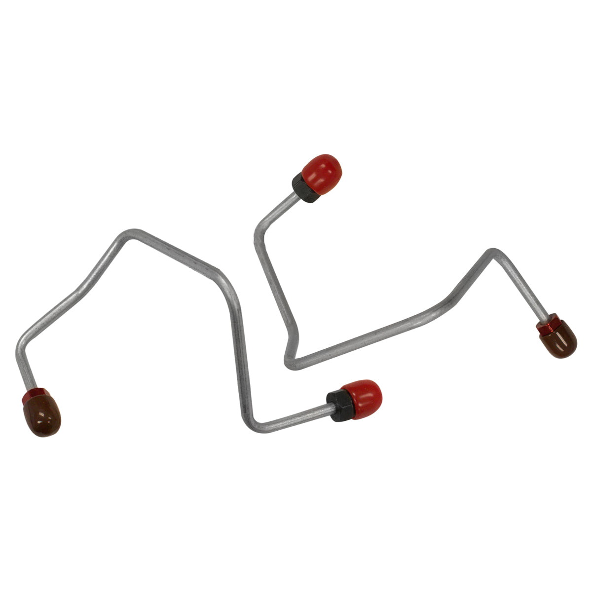 1987-95 Jeep Wrangler YJ Power Brake Master Cylinder Lines Standard Fittings 2pc, Stainless