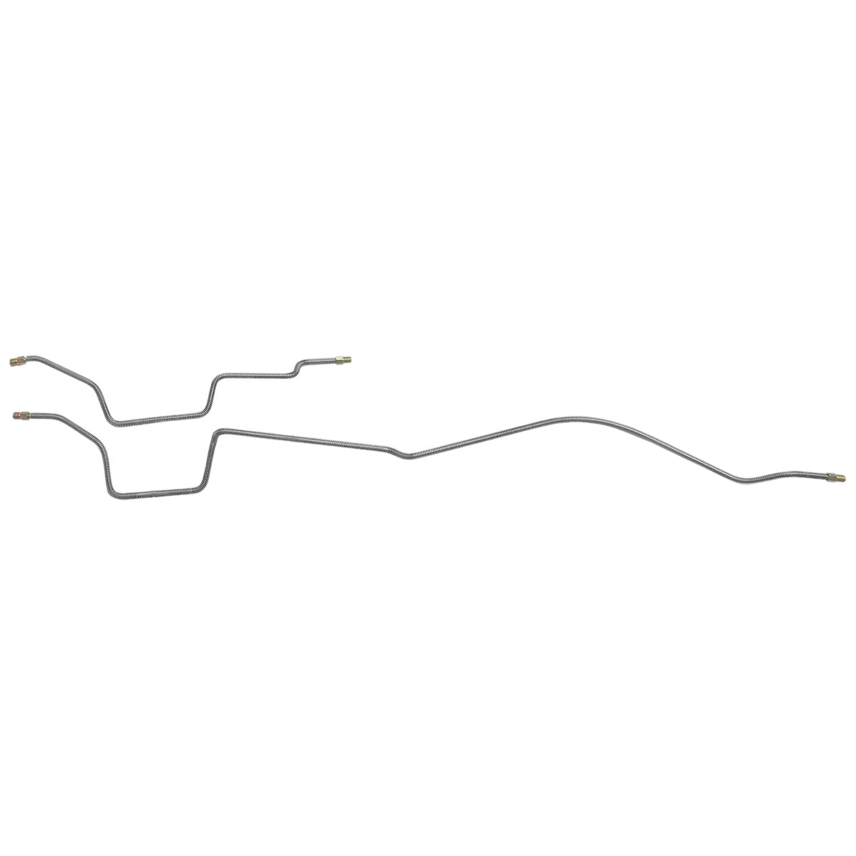 1987-95 Jeep Wrangler YJ Power Brake 3/16" Rear Axle Brake Lines 2pc, Stainless