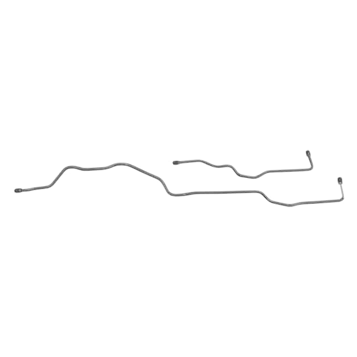 1999-04 Jeep Grand Cherokee WK Four-Wheel Disc With ABS Rear Axle Brake Lines 2pc, Stainless
