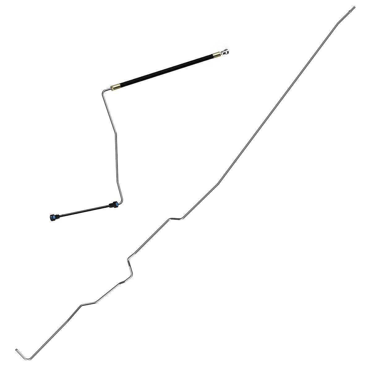 1991-95 Jeep Wrangler YJ, 4.0L Only, 5/16" Fuel Return Lines 2pc, Stainless