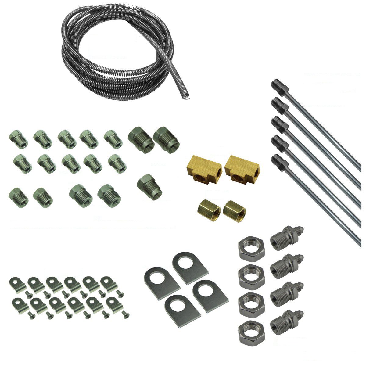 DIY Brake Plumbing Kit For Mopars Includes Tube Brackets And Hardware Stainless