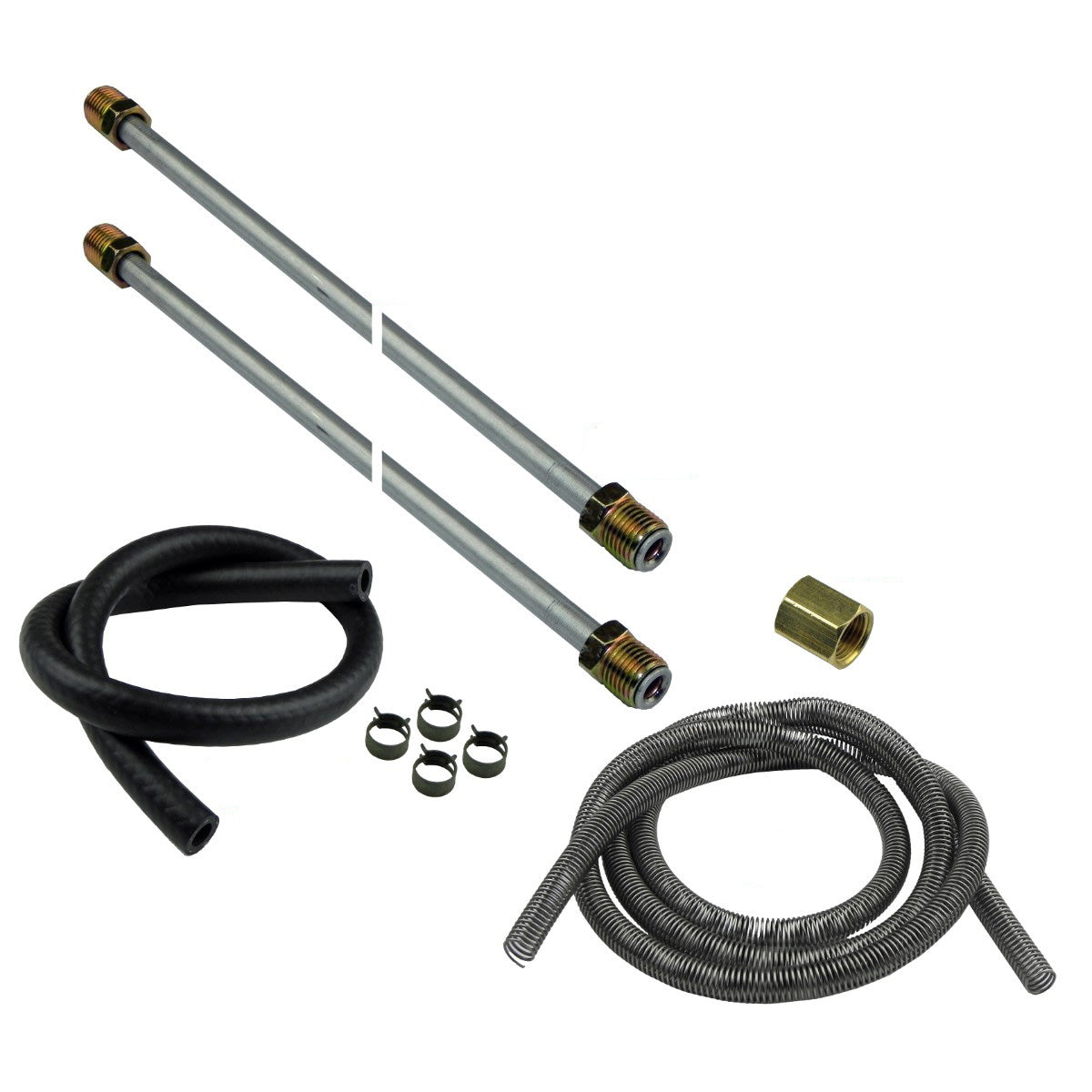 DIY Fuel Line Plumbing Kit with 3/8" Tube & Hardware, OE Steel