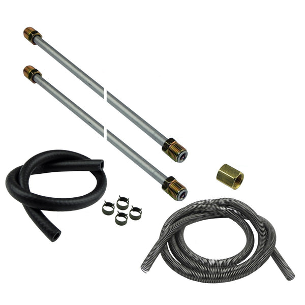 DIY Fuel Return Line Plumbing Kit With 1/4" Tube And Hardware OE Steel