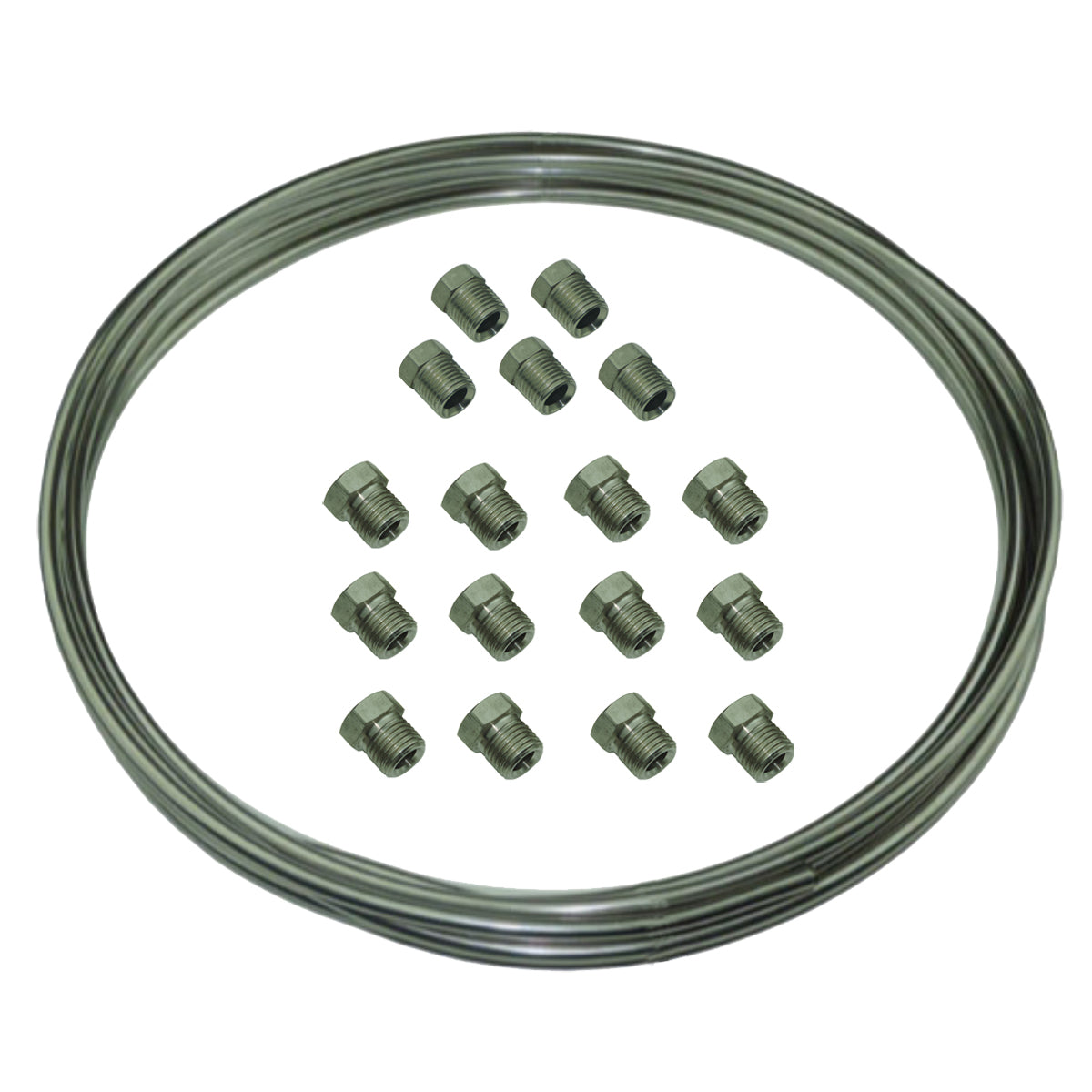 DIY Brake Plumbing Kit 1999-07 Chevrolet GMC Trucks 1/4" Tube And Fittings Stainless