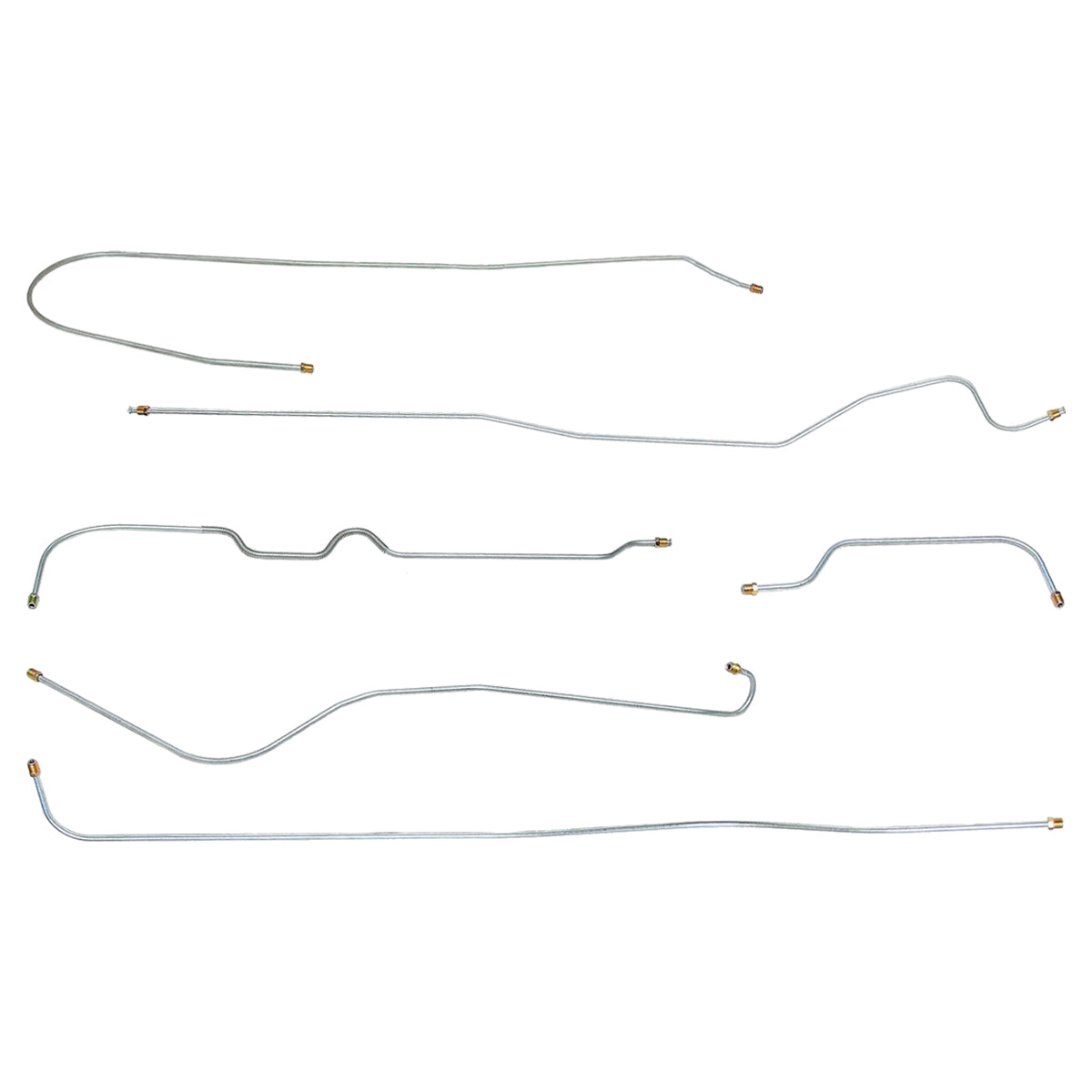 1958 Mercury Montclair Manual Drum Brake Line Kit 6pc, Stainless