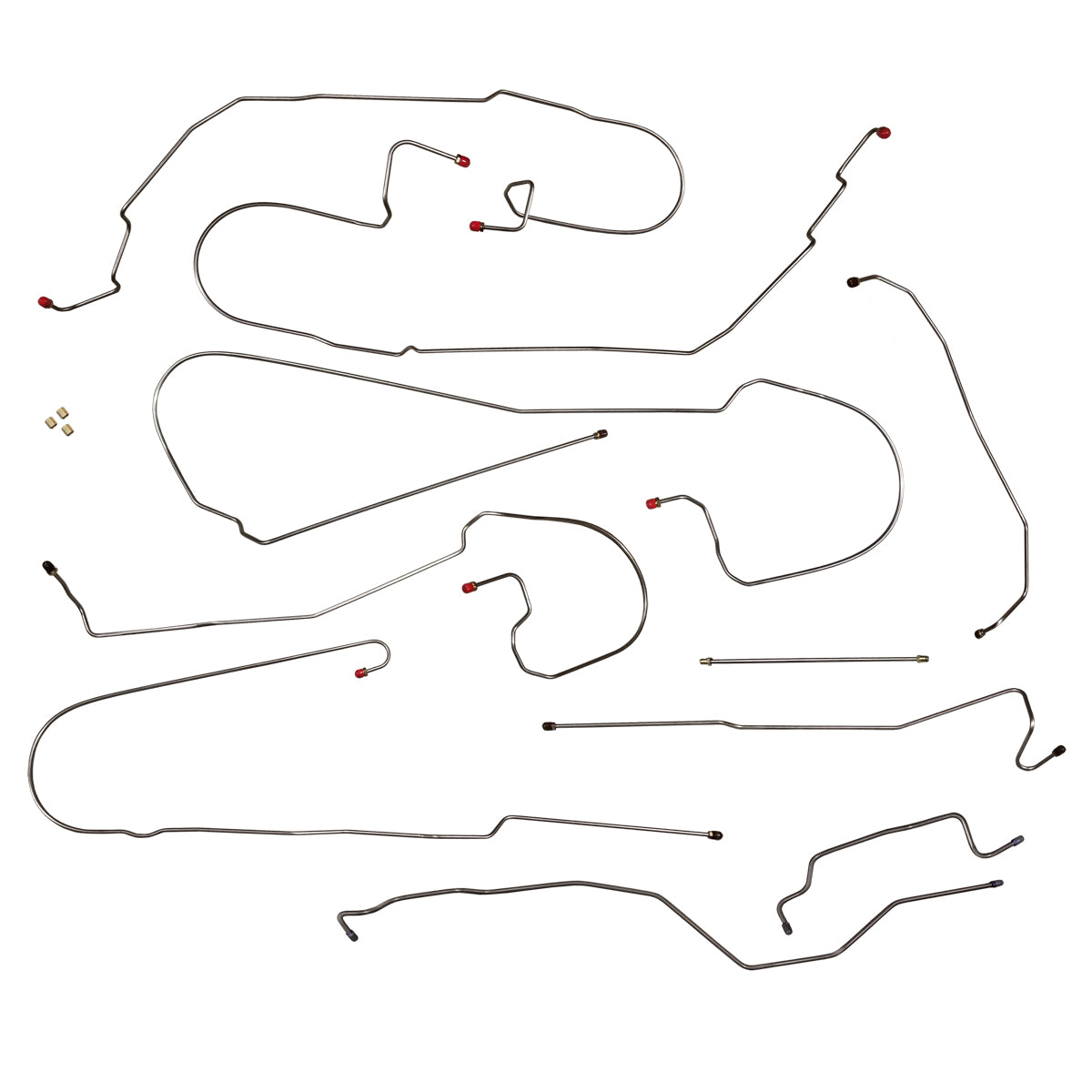 1999-02 Chevrolet GMC 4WD 1500 (Non-HD) Ext. Cab Short & Long Bed Complete Brake Line Kit Stainless