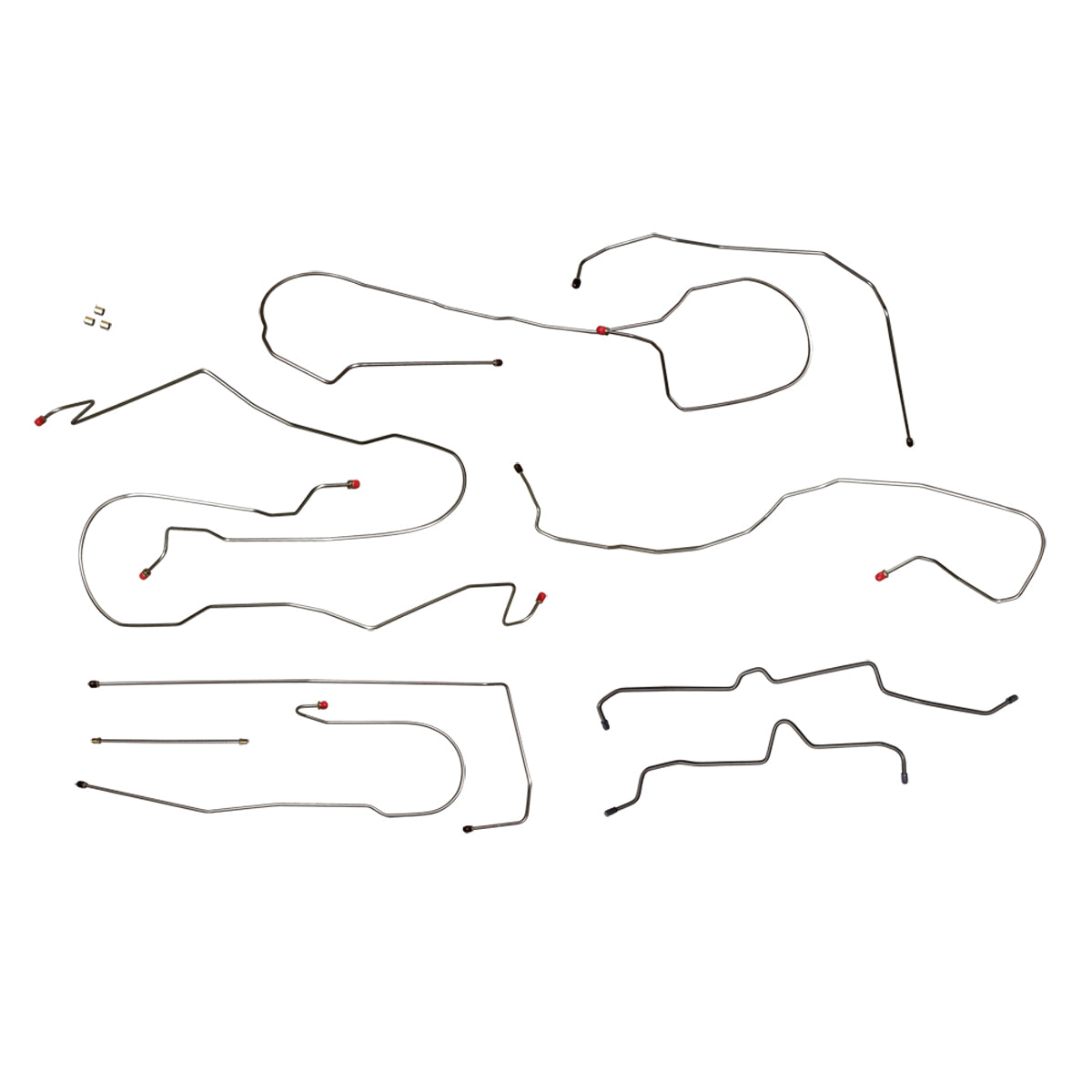 2000-07 Chevrolet GMC Cadillac Suburban Avalanche Yukon XL 4WD 1500 Complete Brake Line Kit 10pc, Stainless