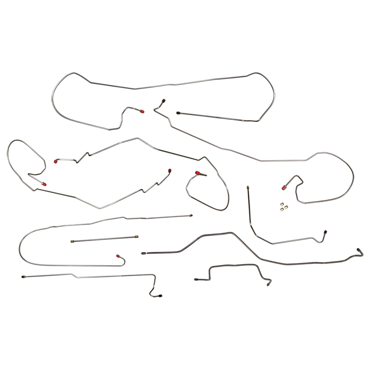 1999-02 Chevrolet GMC Truck 2WD 1500 All Cab & Bed Sizes Complete Brake Line Kit 10pc, Stainless