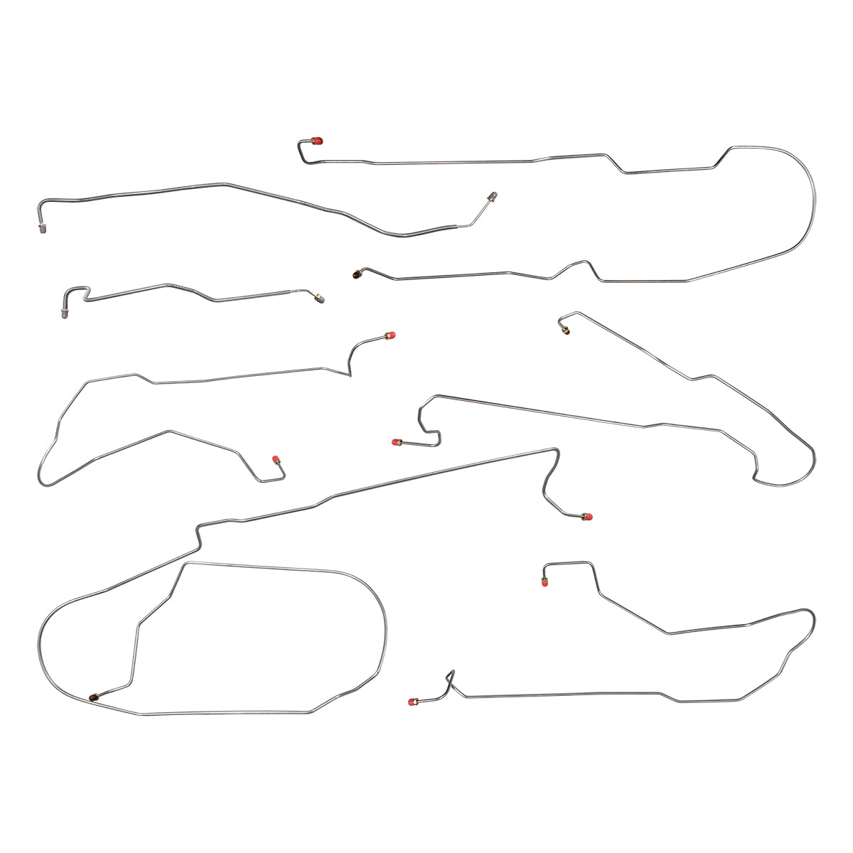 2000-07 Chevrolet GMC Suburban Avalanche Yukon XL 4WD 2500 Brake Line Kit 7pc, Stainless