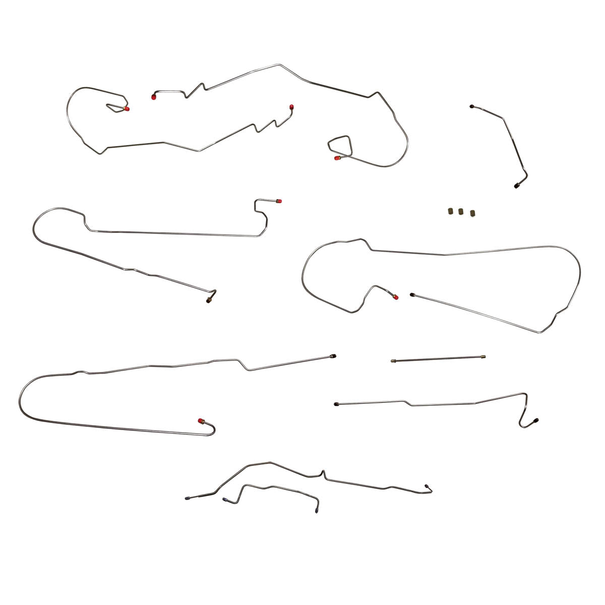 1999-06 Chevrolet GMC Truck 4WD 1500HD 2500 (Non-HD) ("G" as Fourth Digit in VIN) All Cab & Bed Sizes Complete Brake Line Kit 10pc, Stainless