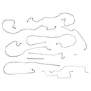 2005-07 Chevrolet GMC 1500 4WD Ext. Cab Long Or Short Bed Rear Drum Brake Line Kit 10pc, Stainless