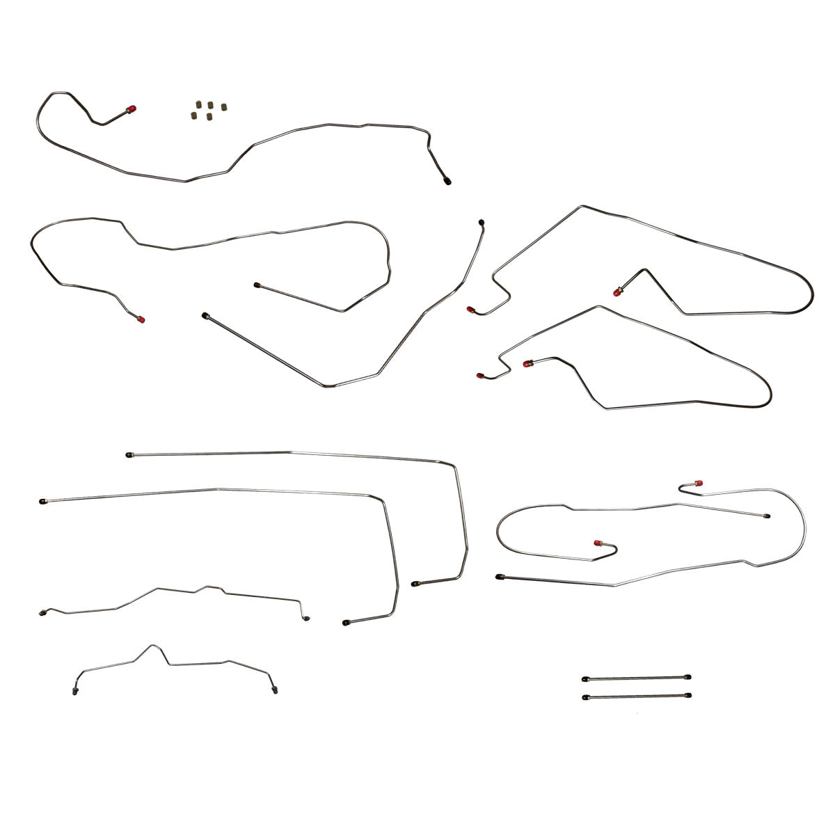 2000-07 Chevrolet GMC Cadillac Suburban Tahoe Escalade 2wd & 4wd 1500 Traction Control Brake Line Kit 13pc, Stainless
