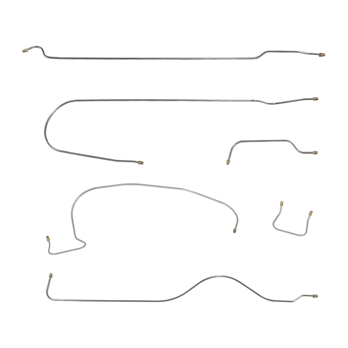 1946-48 Nash Ambassador, Brake Line Kit, 6pc, Stainless (A-7)