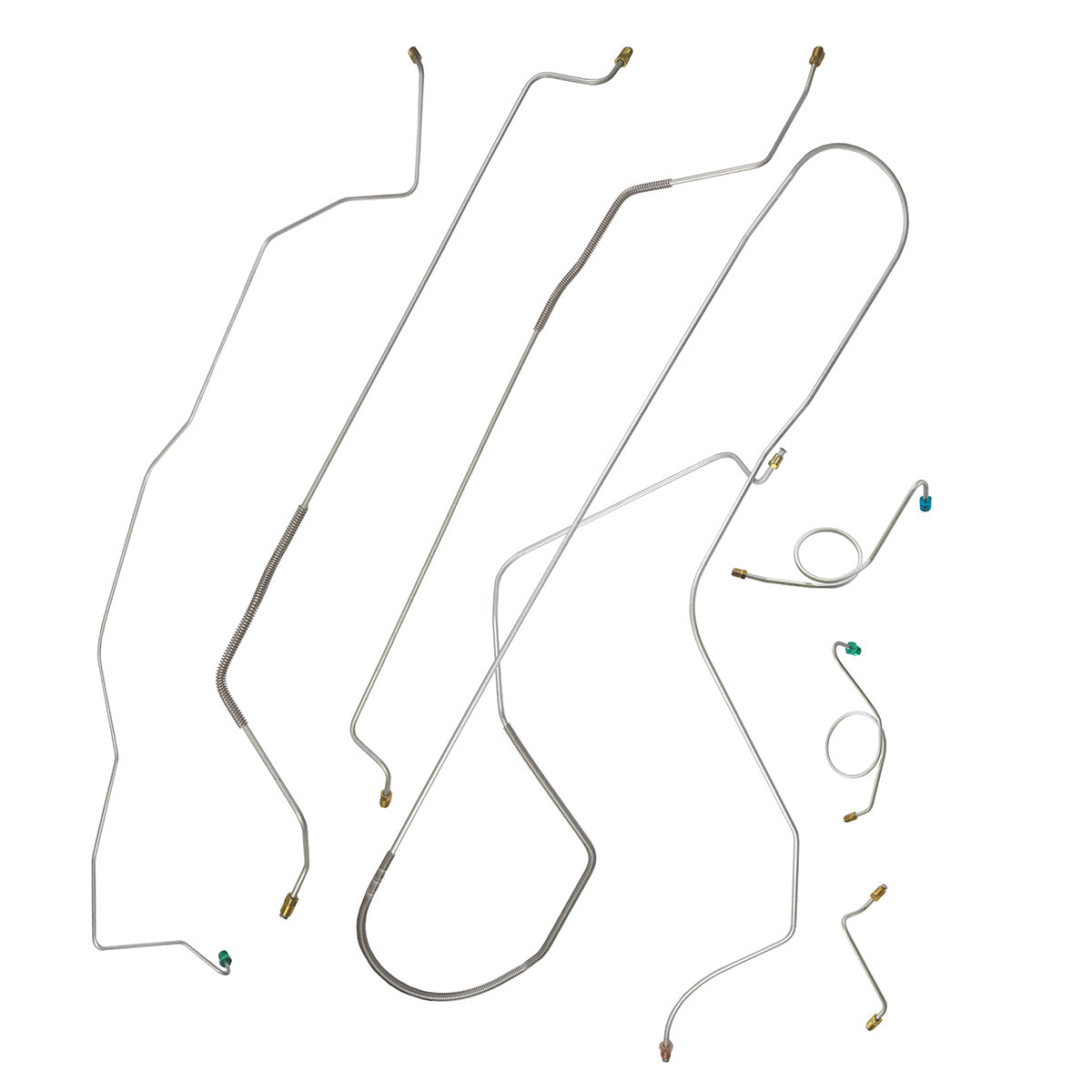 1969 Oldsmobile 88 Power Drum Brake Line Kit 7pc, Stainless