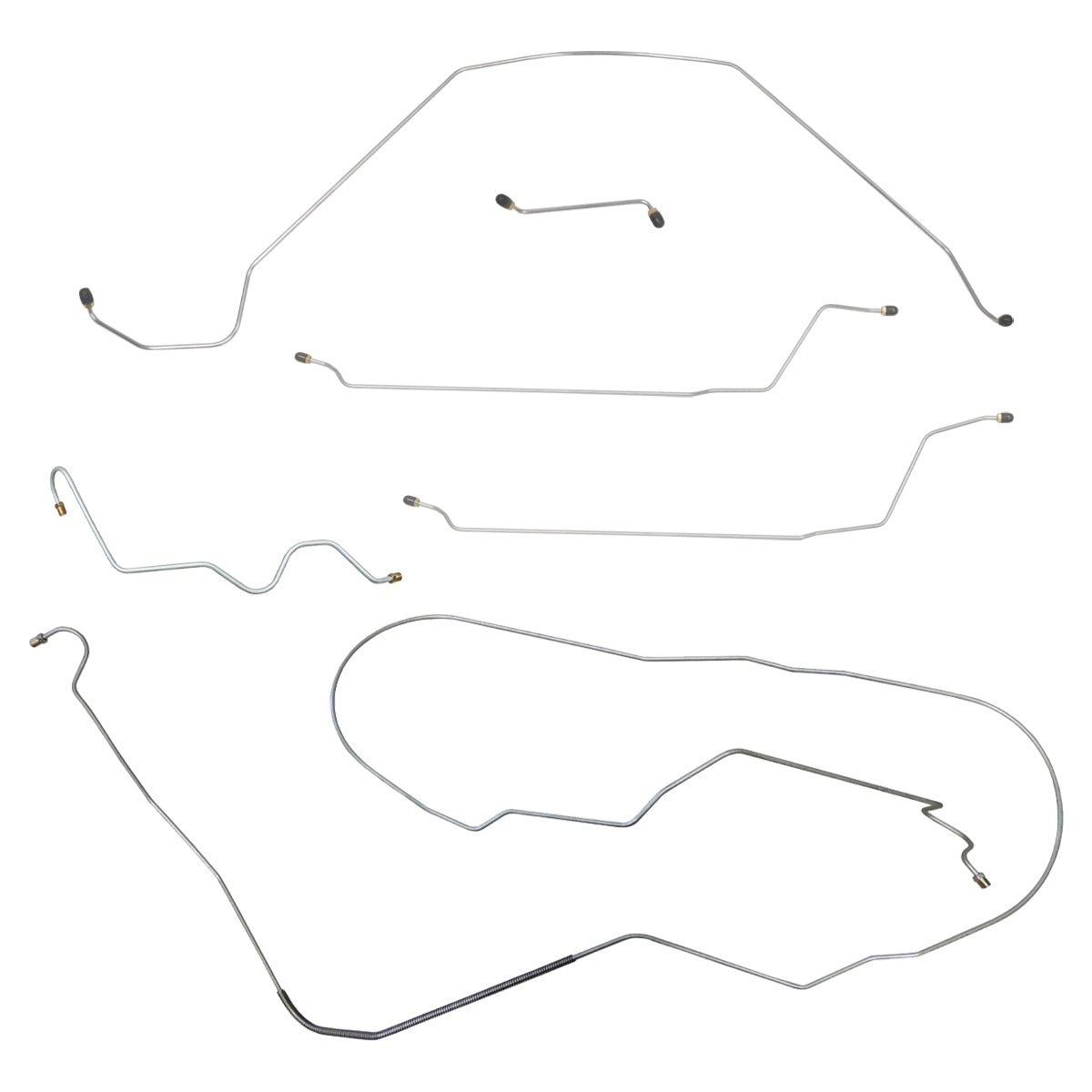 1964-65 Oldsmobile Cutlass/442/F85 Convertible Power Drum Line Kit 6pc, Stainless