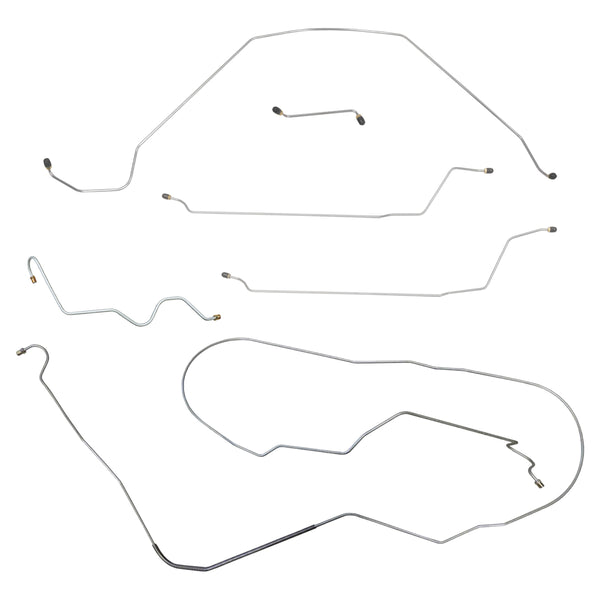 1964-65 Oldsmobile Cutlass/442/F85 Convertible Power Drum Line Kit 6pc, Stainless